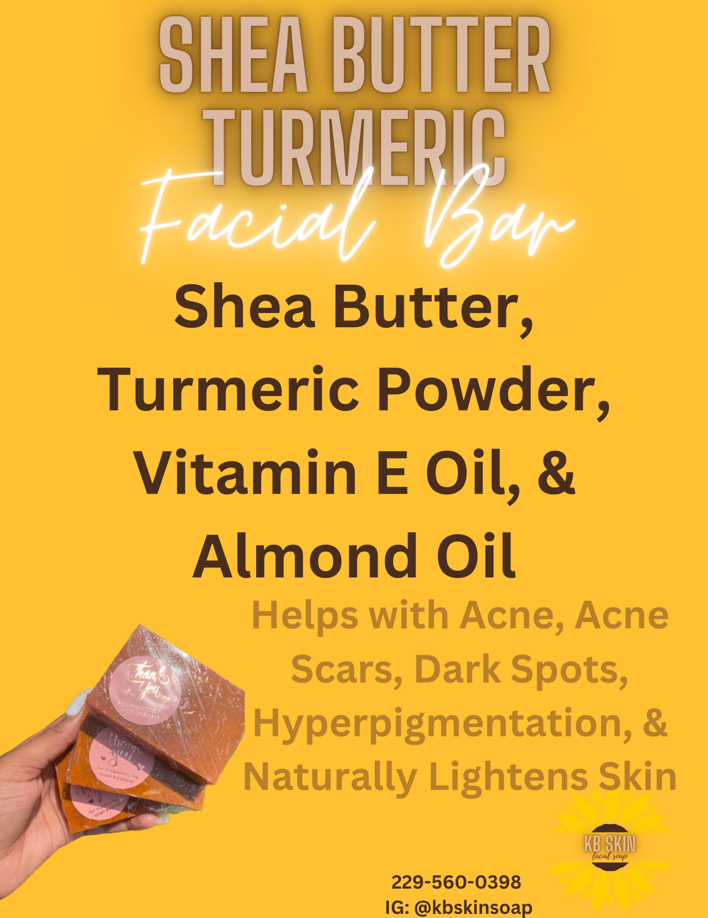 Shea Butter Turmeric Bar