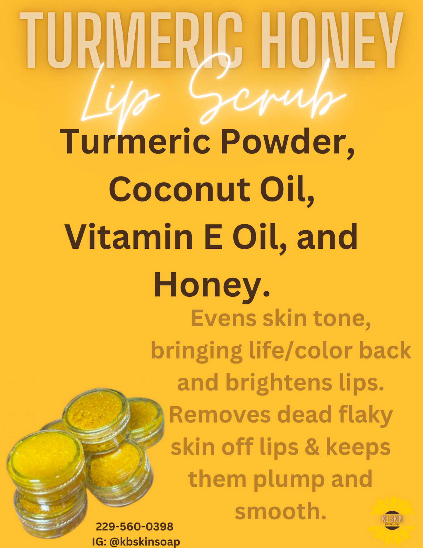 Turmeric Lip Scrub