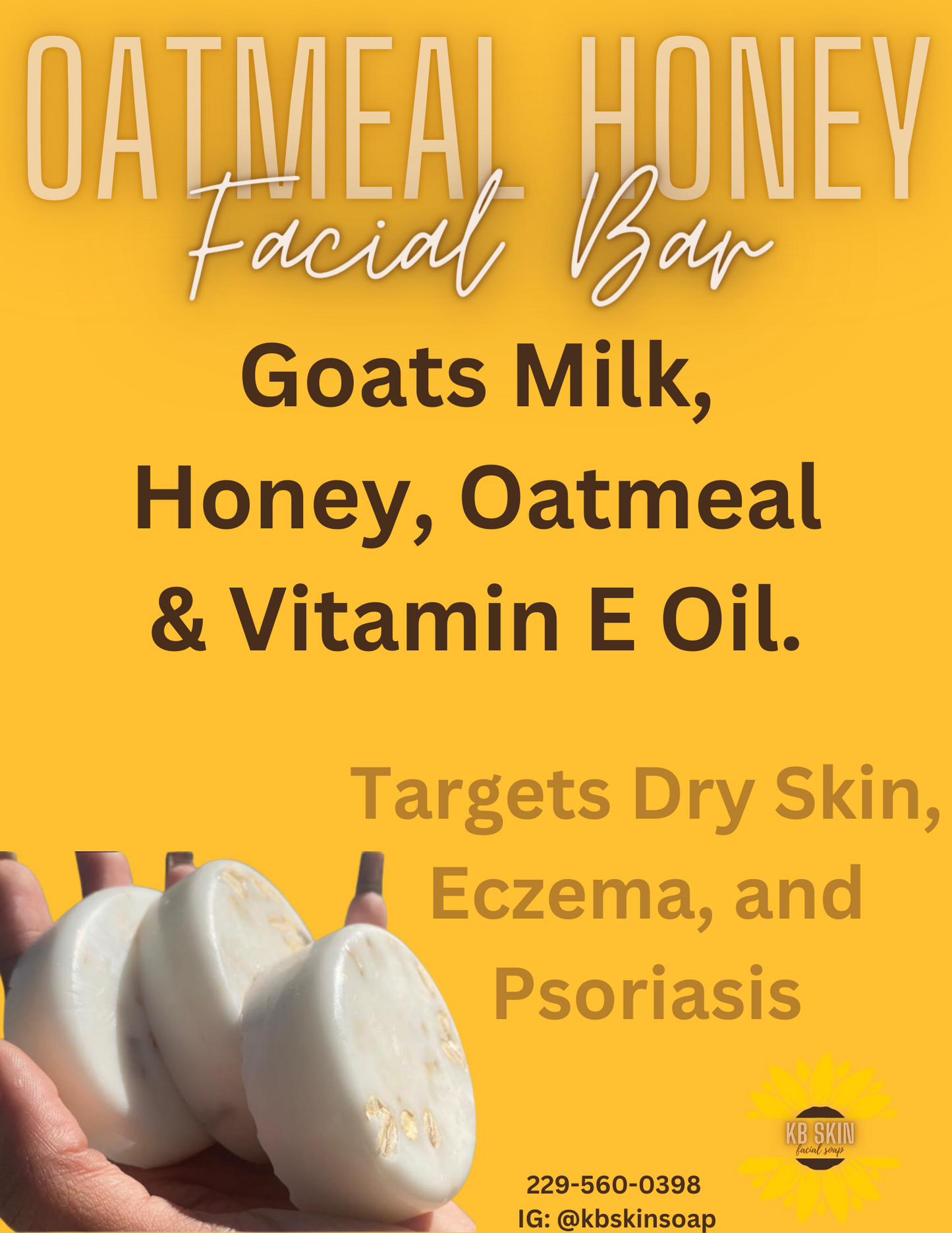 Oatmeal Honey Soap Bar